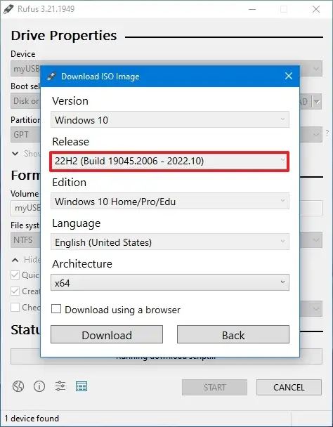 Download Windows 10 ISO older versions
